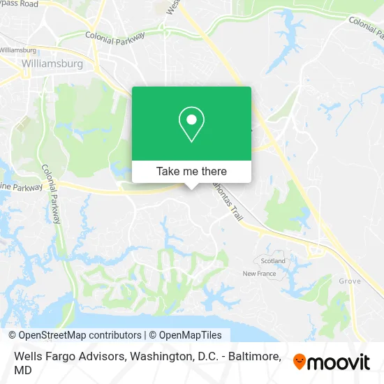 Wells Fargo Advisors map