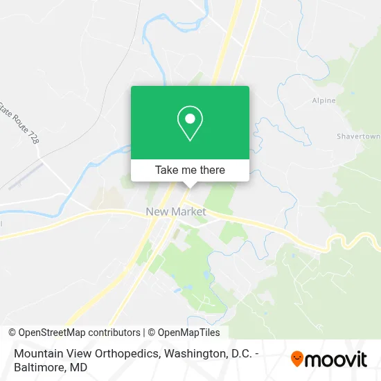 Mountain View Orthopedics map