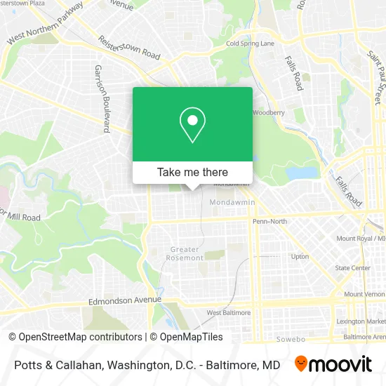 Potts & Callahan map