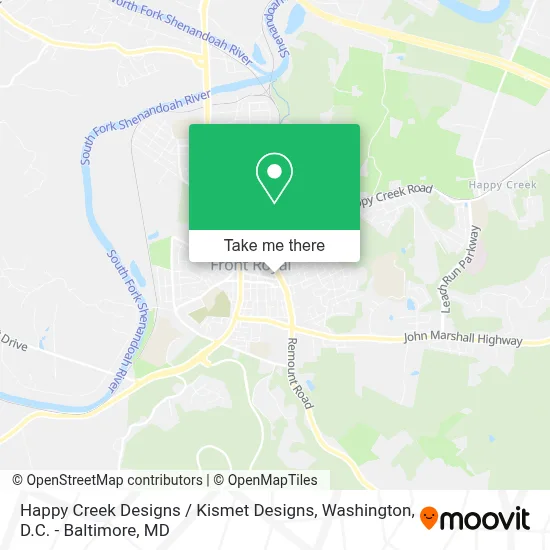 Happy Creek Designs / Kismet Designs map