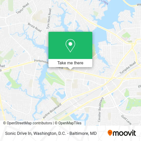 Sonic Drive In map