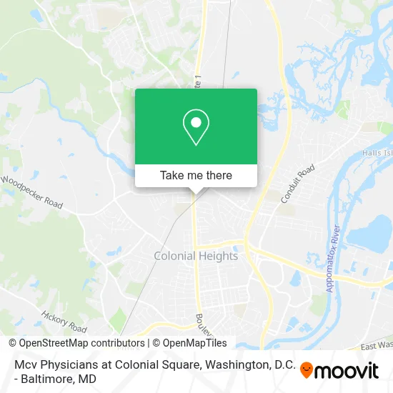 Mcv Physicians at Colonial Square map