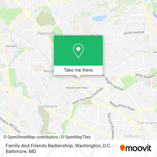 Family And Friends Barbershop map