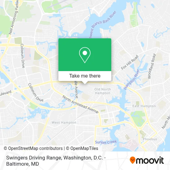 Swingers Driving Range map