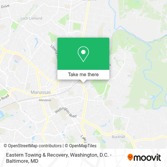 Eastern Towing & Recovery map