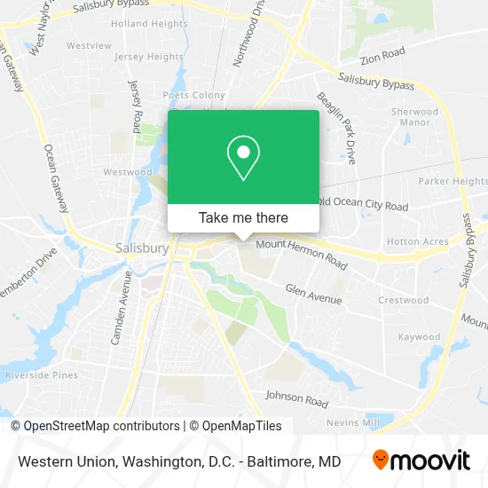 Western Union map
