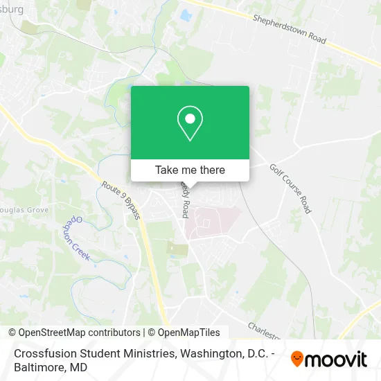 Crossfusion Student Ministries map
