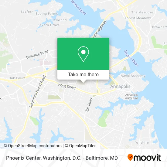 Phoenix Center map