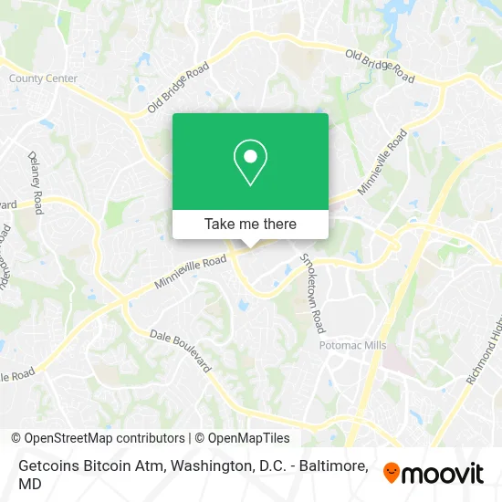 Getcoins Bitcoin Atm map
