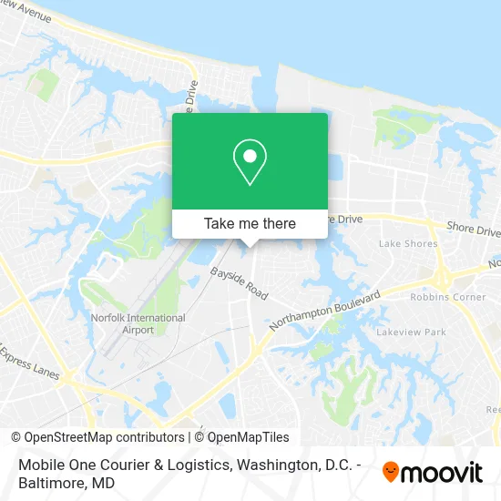Mobile One Courier & Logistics map