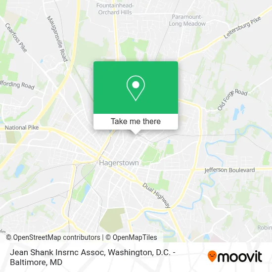 Jean Shank Insrnc Assoc map