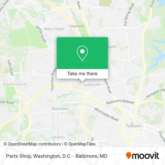 Parts Shop map