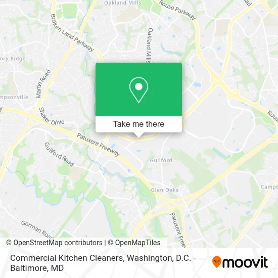 Commercial Kitchen Cleaners map