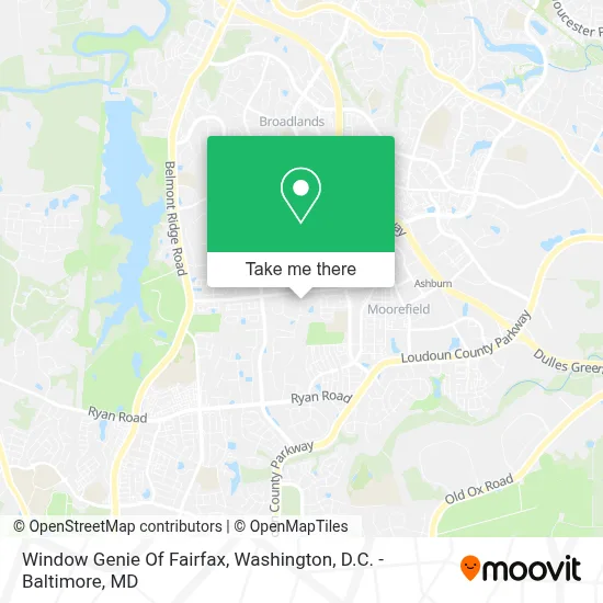 Window Genie Of Fairfax map