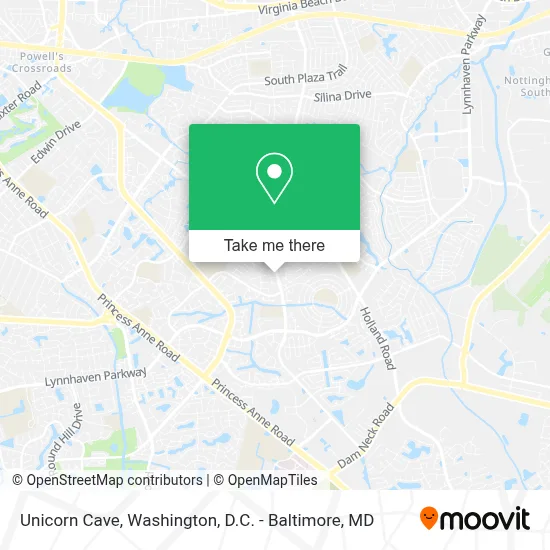 Unicorn Cave map