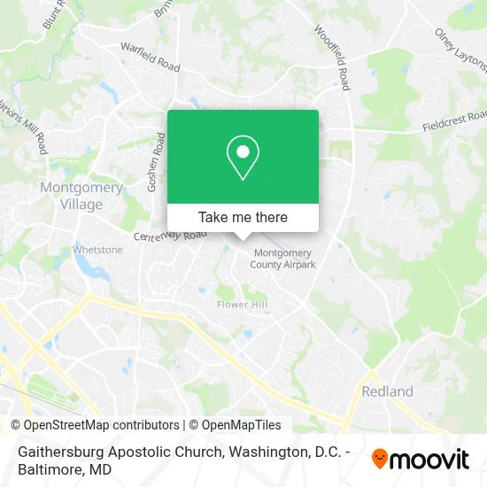 Gaithersburg Apostolic Church map