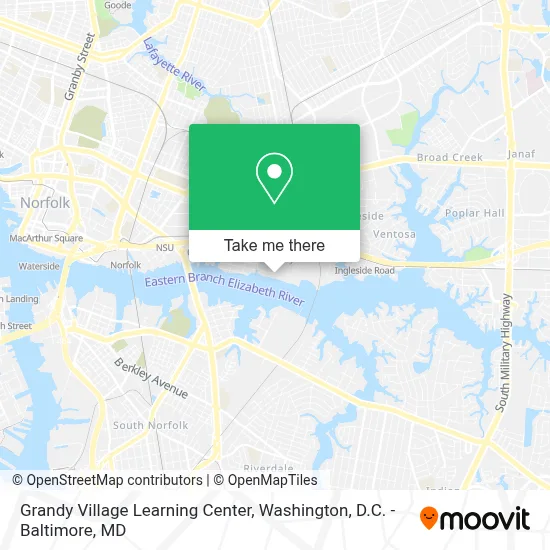 Grandy Village Learning Center map