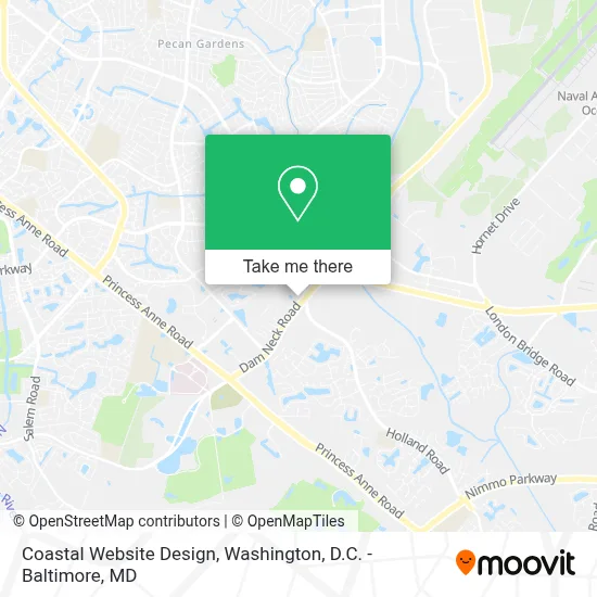 Coastal Website Design map