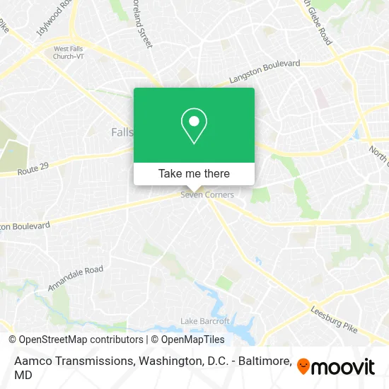 Aamco Transmissions map