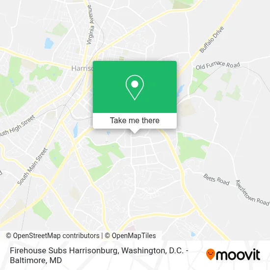 Firehouse Subs Harrisonburg map