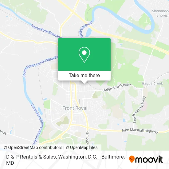 D & P Rentals & Sales map