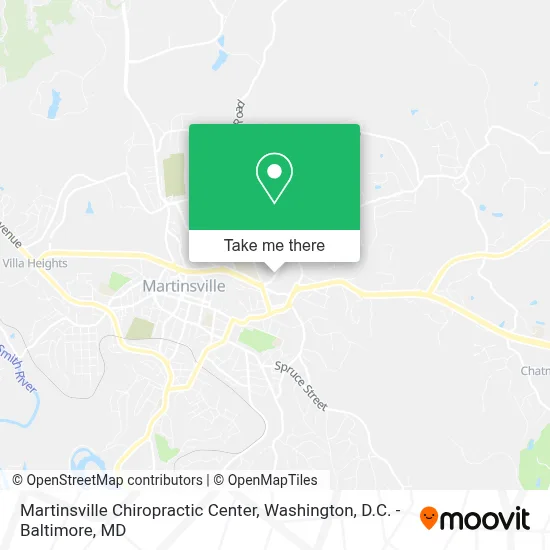 Martinsville Chiropractic Center map