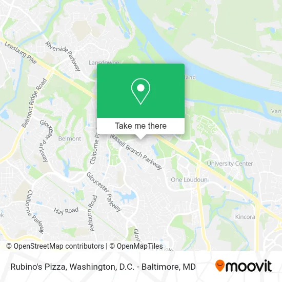 Rubino's Pizza map