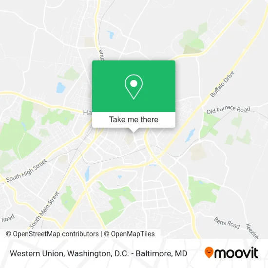 Western Union map