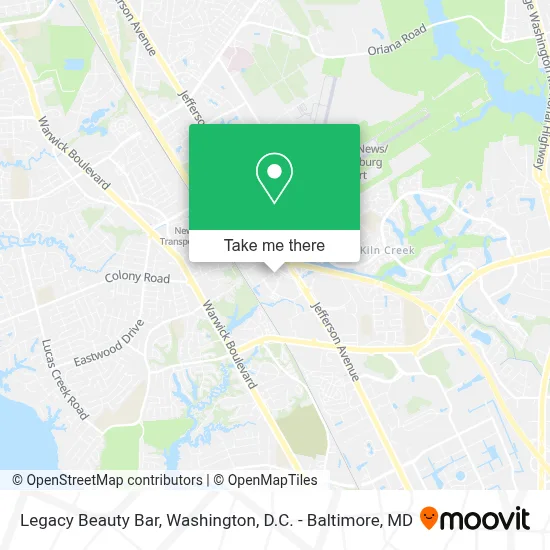 Legacy Beauty Bar map