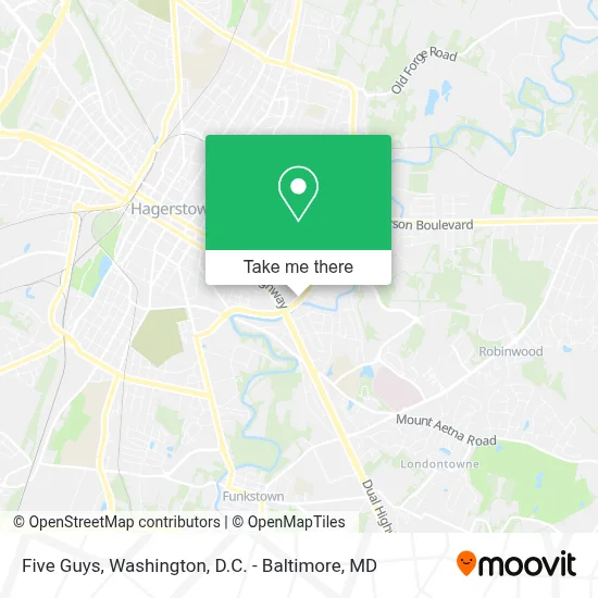 Five Guys map