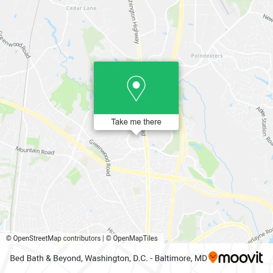 Bed Bath & Beyond map