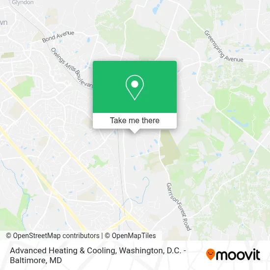 Advanced Heating & Cooling map