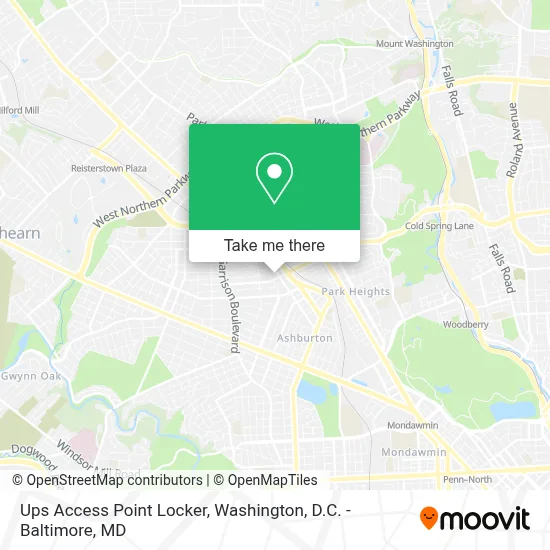 Ups Access Point Locker map