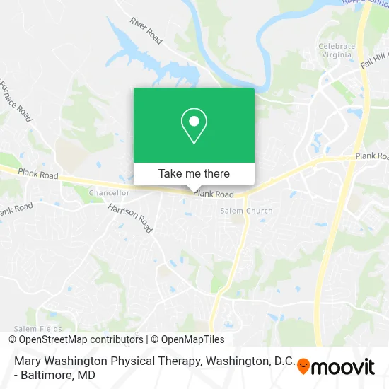 Mary Washington Physical Therapy map