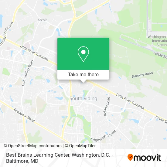 Best Brains Learning Center map
