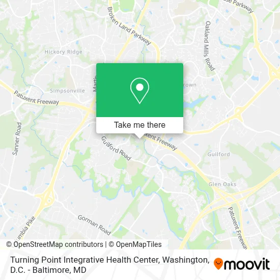 Turning Point Integrative Health Center map