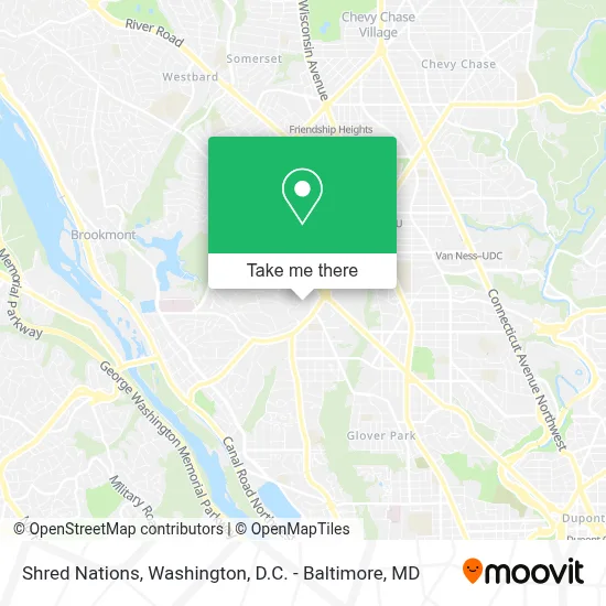 Shred Nations map