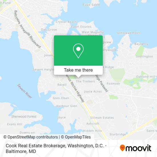 Cook Real Estate Brokerage map