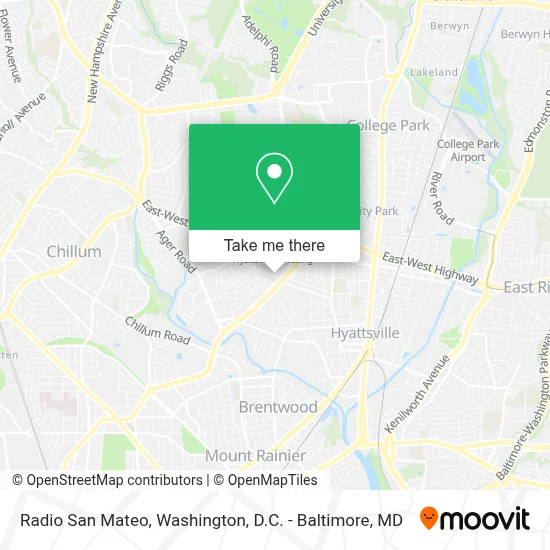 Radio San Mateo map