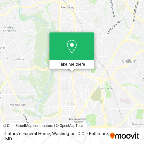 Latney's Funeral Home map