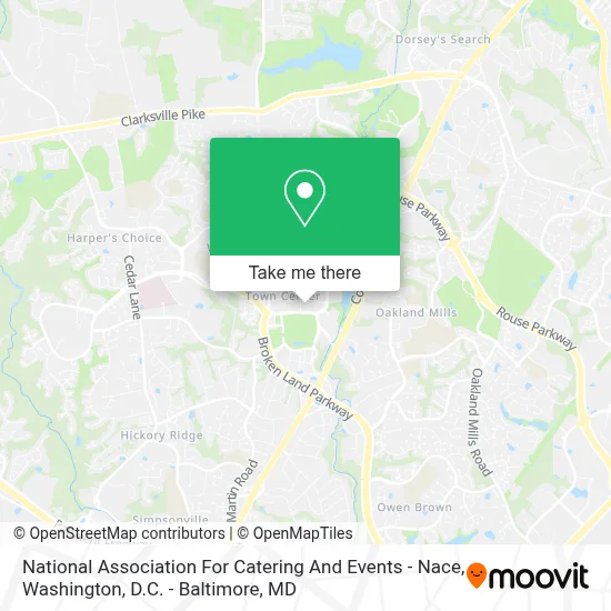 National Association For Catering And Events - Nace map
