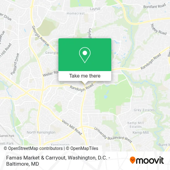 Famas Market & Carryout map