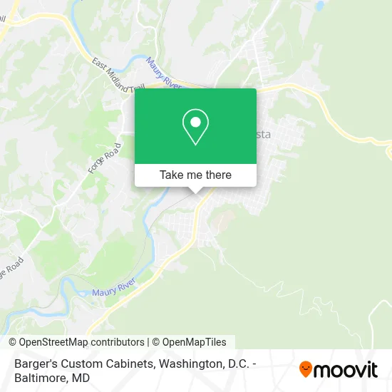Barger's Custom Cabinets map