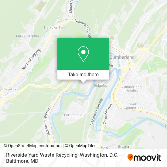 Riverside Yard Waste Recycling map