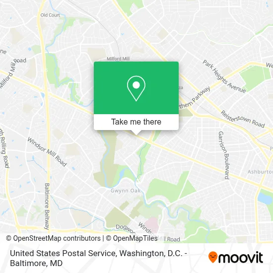 United States Postal Service map