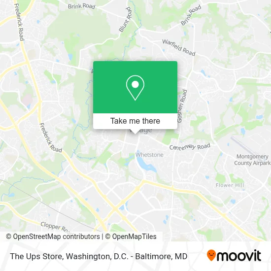 The Ups Store map