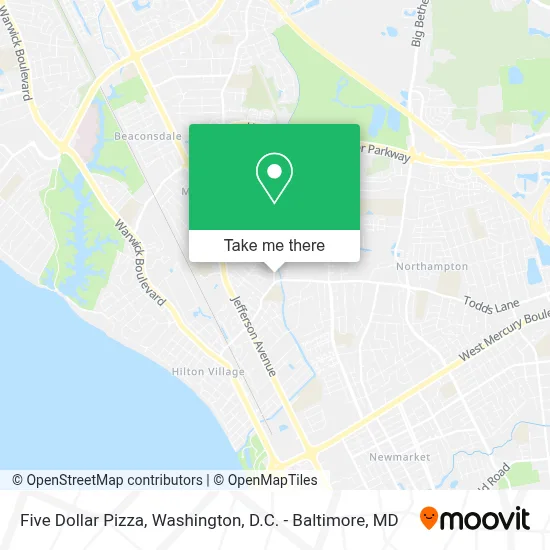 Five Dollar Pizza map
