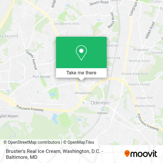 Bruster's Real Ice Cream map