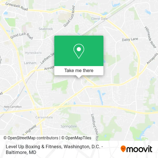 Level Up Boxing & Fitness map