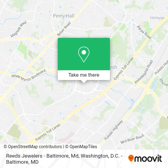 Reeds Jewelers - Baltimore, Md map